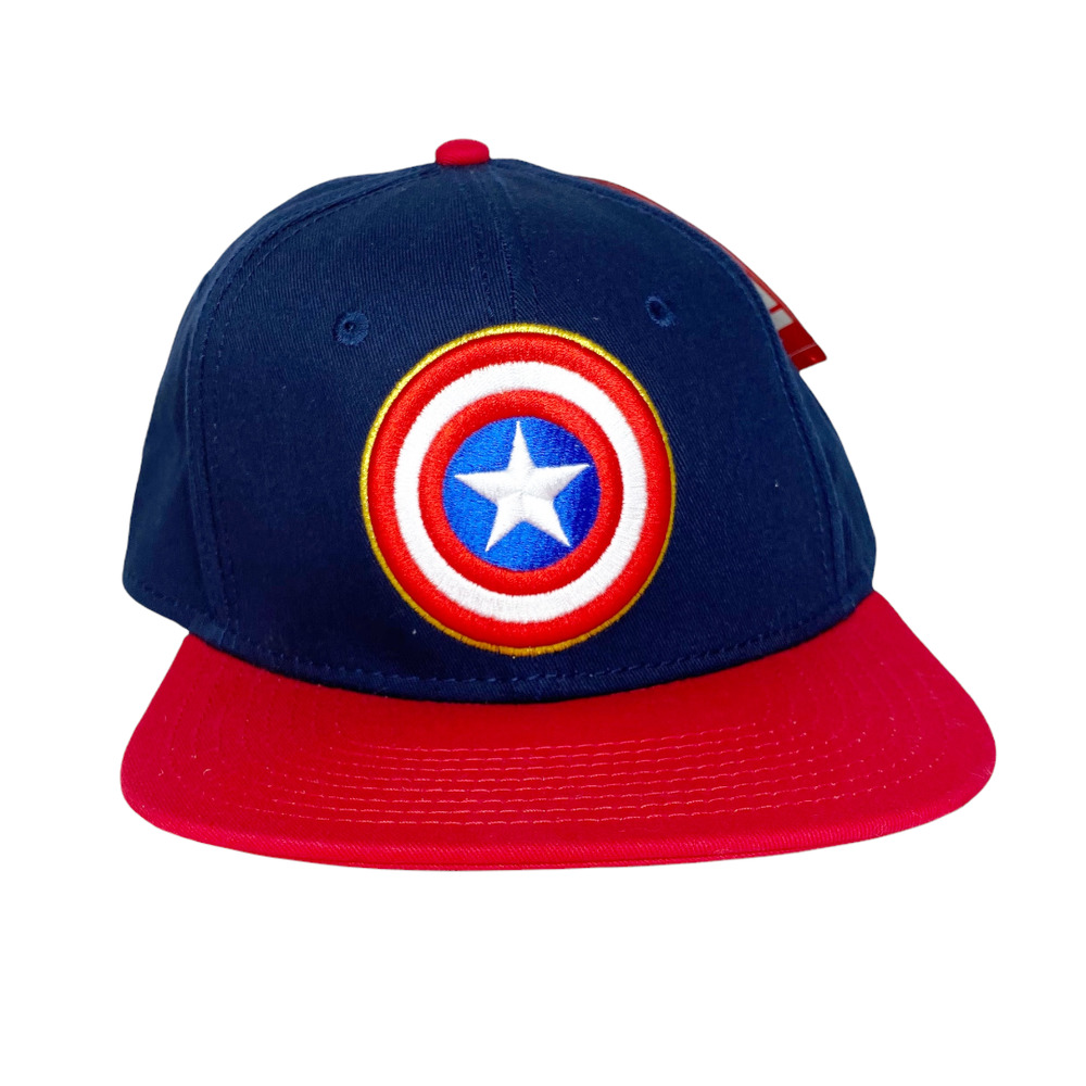 NWT Marvel Captain America Shield Flat Bill Hat OSFM